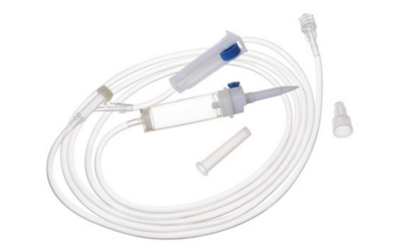 Admin Infusion Set with 1 Y site without needle 60 drops pack size