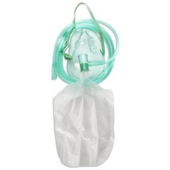 Non rebreather Oxygen Mask 2M Tubing - Adult / Paed pack size 1