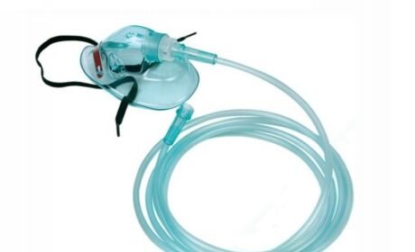 Oxygen Mask 2M Tubing without bag - Adult / Paed pack size 1