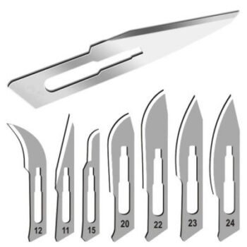 Scalpel Surgical Blades Carbon Steel - Sizes 10 - 24 pack size 100